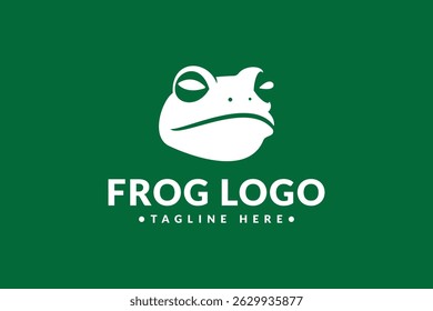 frog logo design. logo icon vector illustration silhouette