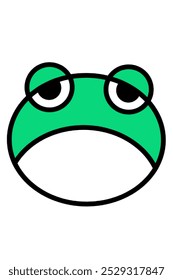 desenho do logotipo da rã ilustração, vetor simples