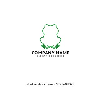Frog Logo Design Template Vector Illustration