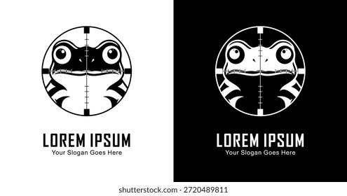 O design do logotipo do sapo que está em cena