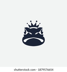 the frog logo design uses a crown.
the frog king logo