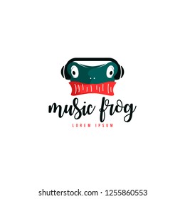 Frog Logo Design Vector