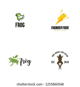 Frog Logo Design Vector