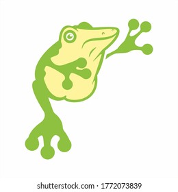 Design-Vektorgrafik von Frog-Logos