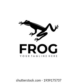 Frog Logo Design Vector Illustration