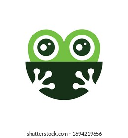Frog Logo Design Vector Template