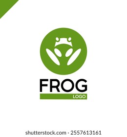 Frog Logo Emblem, Modern and minimalist style, creative logo for animal business