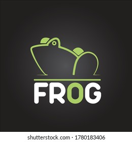 Frog Logo Icon Design Background 