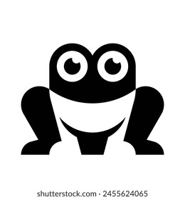 Frog logo. Icon design. Template elements