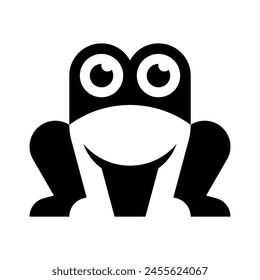 Frog logo. Icon design. Template elements