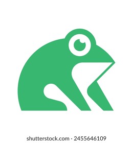 Frog logo. Icon design. Template elements	