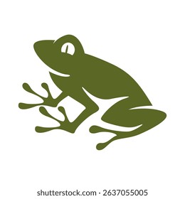 Frog logo icon design template