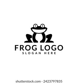 frog logo icon vector illustration