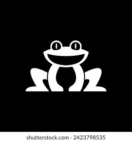 frog logo icon vector illustration