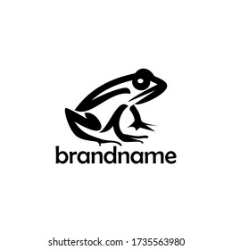 frog logo line design vector