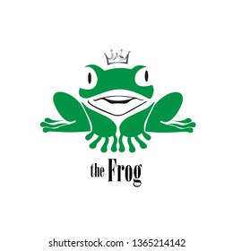 Frog logo mascot vector illustration - Vector