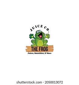 frog logo simple clean and elegance