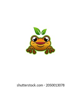 frog logo simple clean and elegance