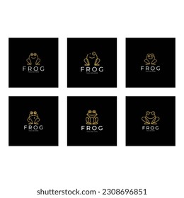 frog logo simple vector design template