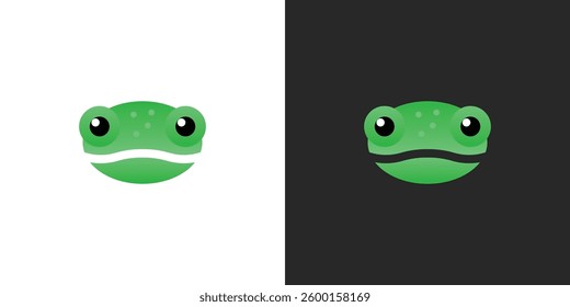 Frog logo. Suitable for business logo, brand, or other brands. Flat Vector Logo Design Template Elements.