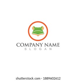 Frog  logo and symbol vector image