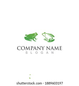 Frog  logo and symbol vector image