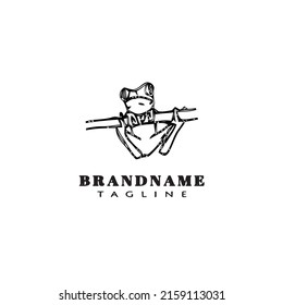 frog logo template icon design modern vector illustration