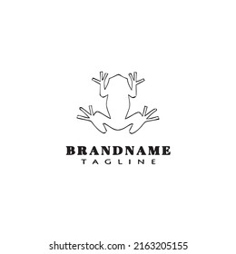 frog logo template icon design modern vector illustration