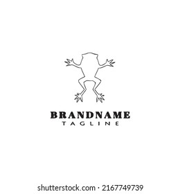 frog logo template icon design modern vector illustration