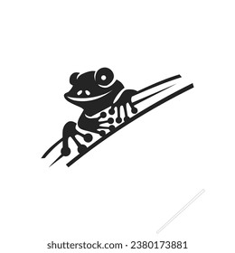 frog logo template Isolated. Brand Identity. Icon Abstract Vector graphic