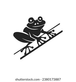 frog logo template Isolated. Brand Identity. Icon Abstract Vector graphic
