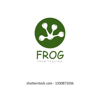 Frog Logo Template vector illustration design 