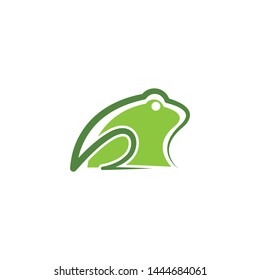 Frog Logo Template vector illustration