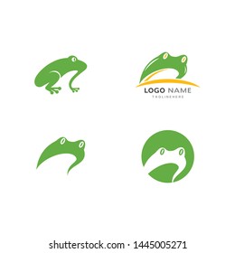 Frog Logo Template vector illustration