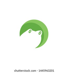 Frog Logo Template vector illustration