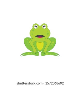 Frog Logo Template vector illustration design
