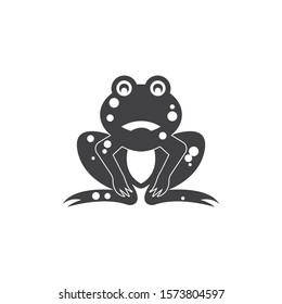 Frog Logo Template vector illustration design