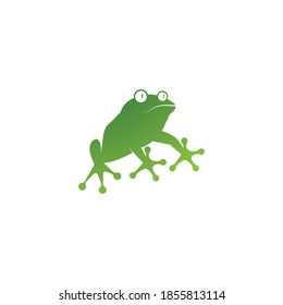 Frog Logo Template vector illustration