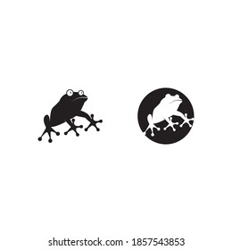 Frog Logo Template vector illustration
