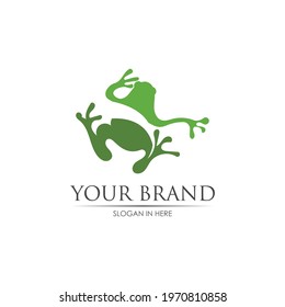 Frog Logo Template vector illustration design