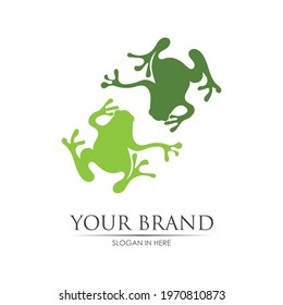 Frog Logo Template vector illustration design