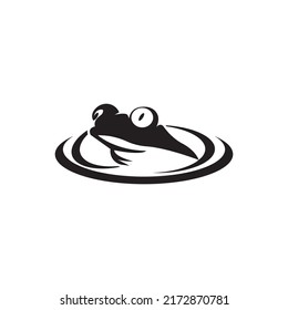 Frog Logo Template vector illustration design