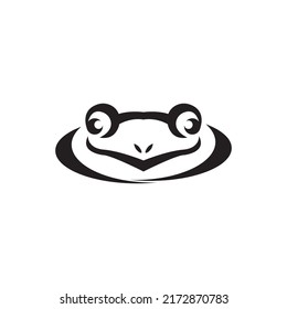 Frog Logo Template vector illustration design