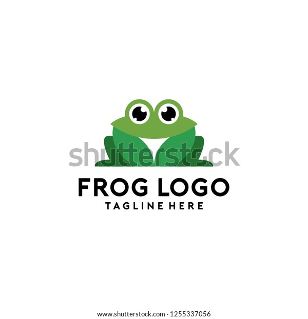Frog Logo Vector Template Stock Vector (Royalty Free) 1255337056 ...