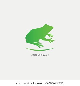 Frog lorem graphic element Illustration template design