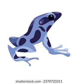 Froschmaskottgrafik einzeln auf Vektorgrafik