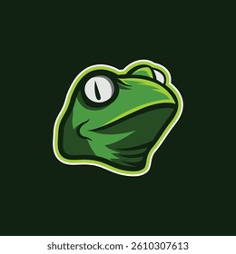 Frog mascot illustration for team logo, t-shirt design, etc.