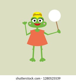 Frog Mascot Illustration Vector