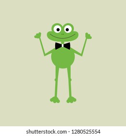 Frog Mascot Illustration Vector