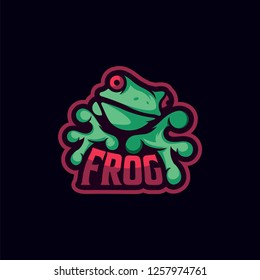 Frog Mascot logo 